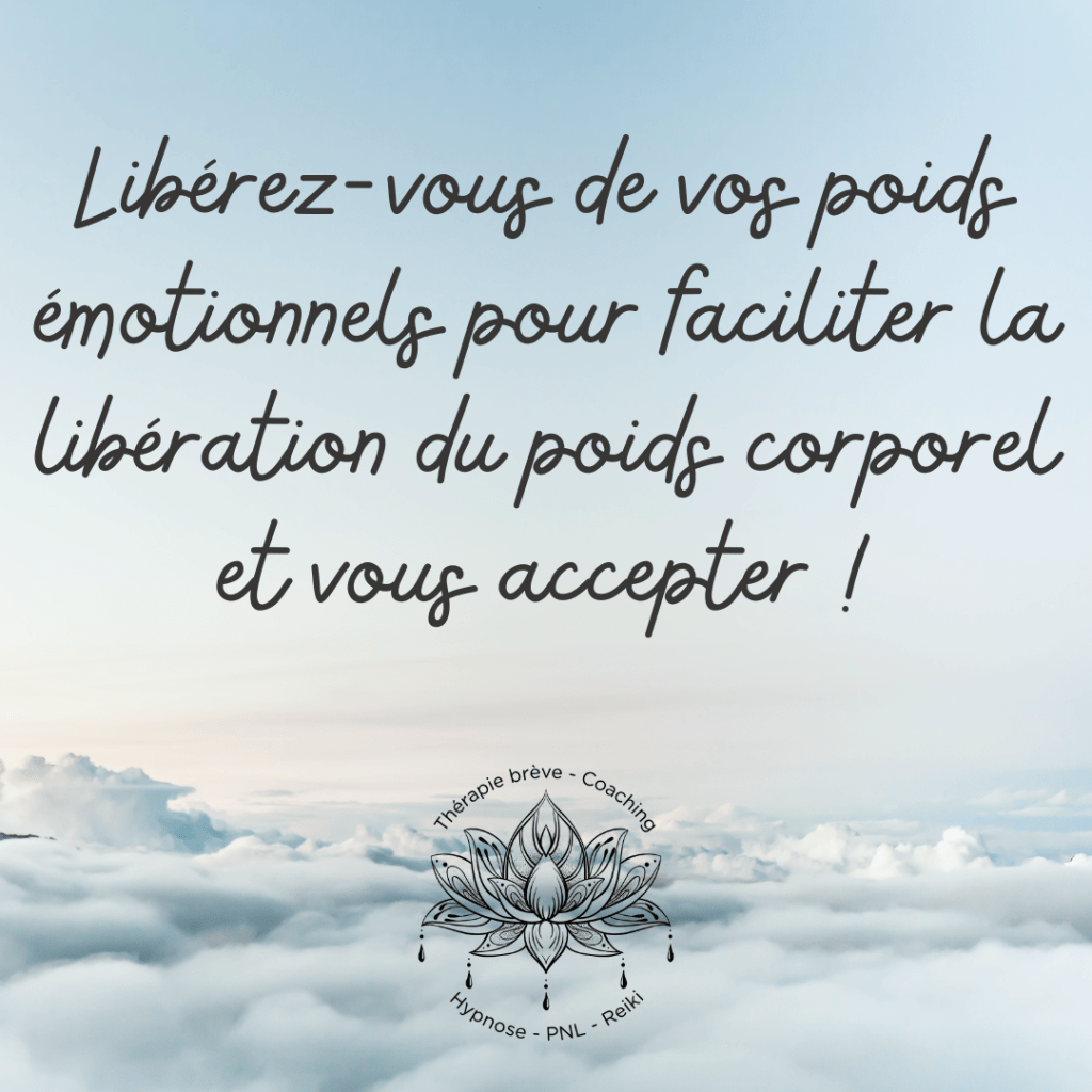 Libérez-vous de vos émotions négative et votre stress pour perdre du poids corporel
